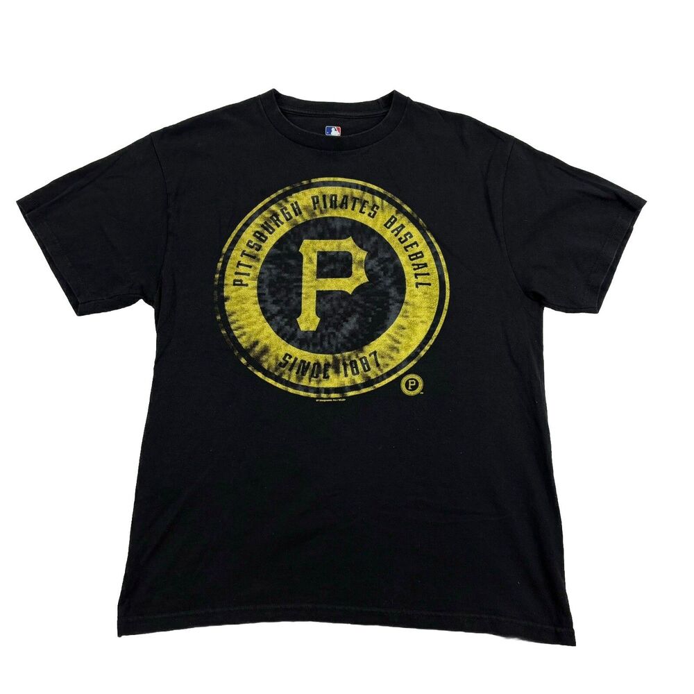 Pittsburgh Pirates MLB T Shirt Mens L Black Short Sleeve